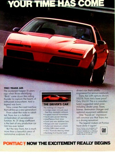 1982 trans pontiac - am,