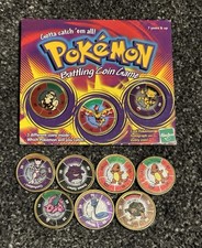 Hasbro 1999 Vintage Pokemon Battling Coin Game New and Sealed And 7 Loose Coins