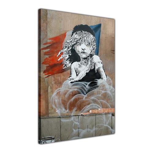 Banksy les miserables canvas - miserables,