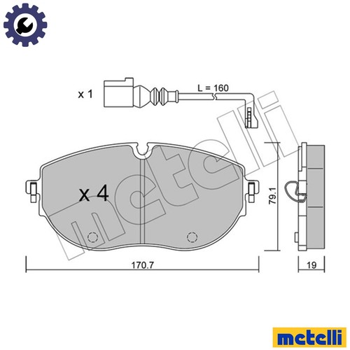 Brake pad set disc - pad,