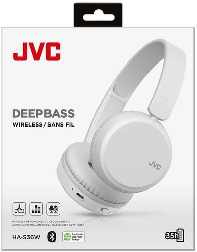 Jvc deep bass s36w - ha-s36w, wireless