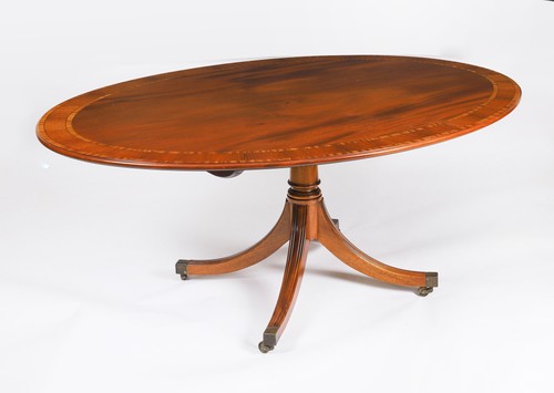 Vintage oval mahogany - oval,
