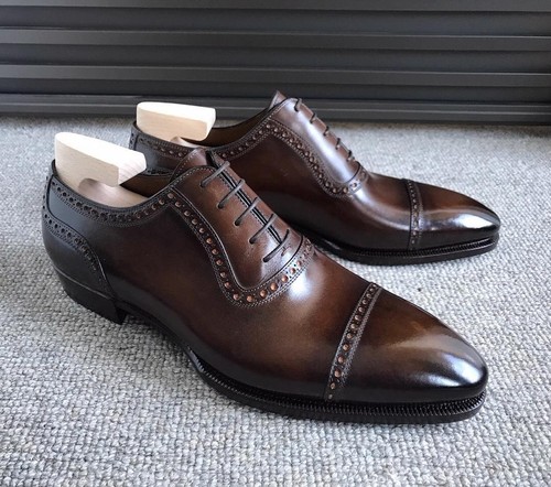 Dark brown leather - dark, dress