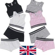 Girls Sporty Racer Crop Tops