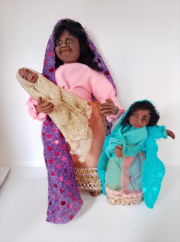 Dolls house miniature polymer - dolls,