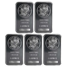 Lot of 5 - 1 Troy oz Sunshine