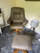 Swivel Recliner Chair and Footstool