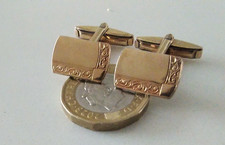 Vintage Cufflinks 9ct Gold on Sterling Silver 7.1g