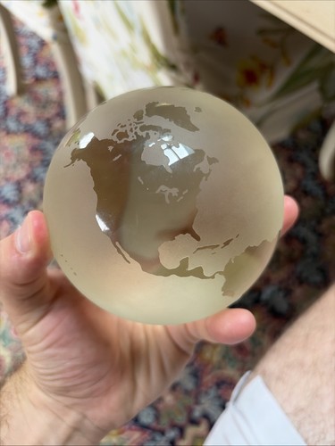 Tiffany crystal globe - &,