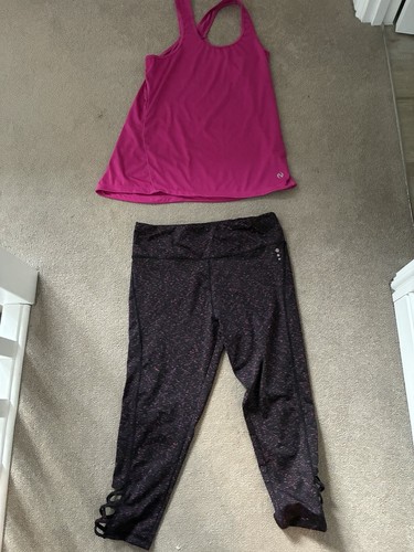 Cropped leggings and vest - leggings,