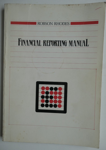 Financial reporting manual - reporting,