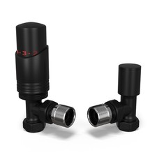 Valves Matt Black H123xW74mm Modern Brass/ABS  BTUs|RRP £70