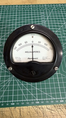 Vintage ferranti micro ammeter - micro,