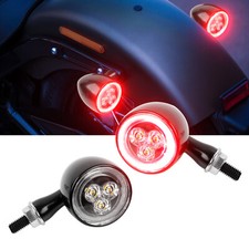 Black Motorcycle LED Bullet
