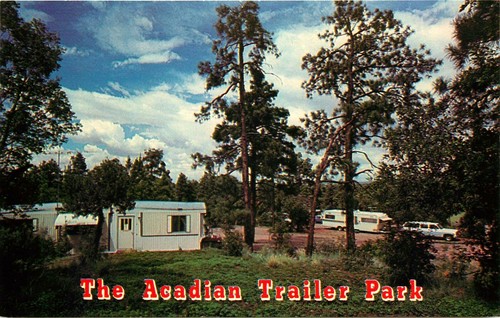 Acadian trailer park - trailer, park,
