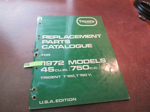 Triumph parts catalog - triumph, list