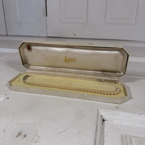 Vintage lotus faux pearl - vintage,