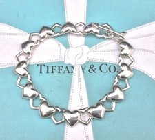 Authentic Rare Tiffany & Co Hearts Bracelet With Arrow Toggle Closure.