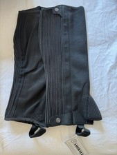 AMIDALE SPORTS CHAPS GAITERS HORSE RIDING EQUESTRIAN BLACK WASHABLE Size XL 