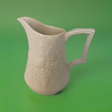 BHS LINCOLN DESIGN Medium JUG Cream Coloured Embossed Fruit Design
