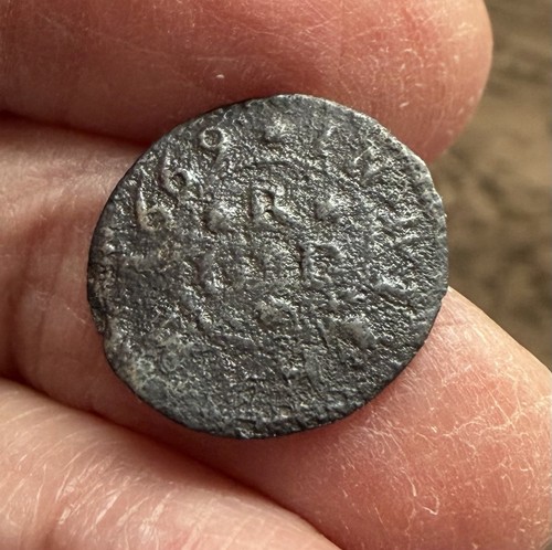 17th century token - 17th, token.