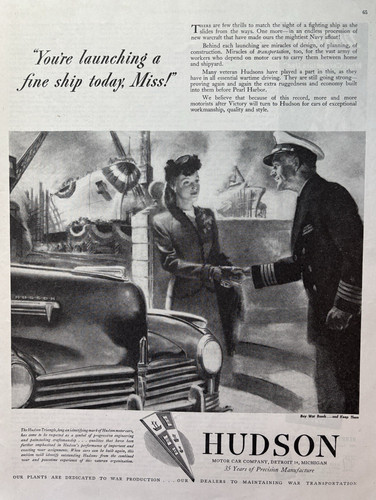 1945 hudson motor car wwii - 1945,