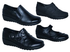 LADIES BLACK CUSHIONWALK SLIP