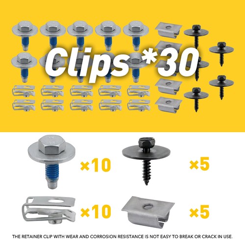 30pcs under engine cover - 30pcs,