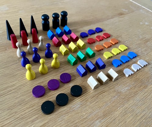 Wooden board game - board,