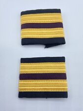 Vintage Old Stock New Stock Two Gold Stripes Airline Pilot Epaulettes