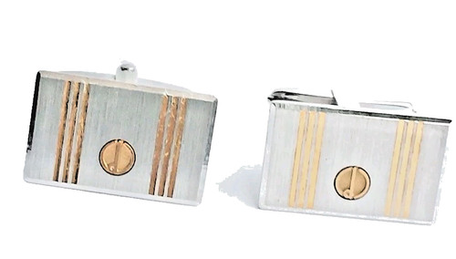 Dunhill cufflinks silver - cufflinks, gold