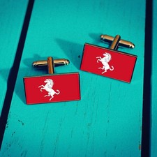 Kent County Flag Cufflinks. UK