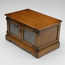 Old Charm TV Stand Sky Box/DVD Area Tudor Brown  FREE Nationwide Delivery*