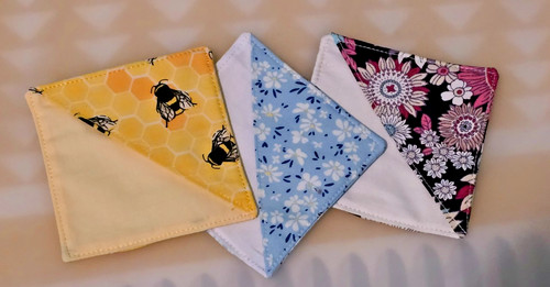Bee floral fabric corner - bee,