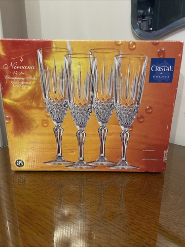 Cristal france 4pc - cristal, boxed