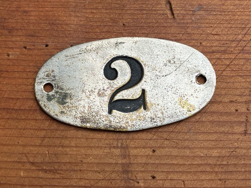 Antique number tag - antique, 2
