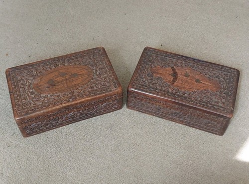 Vintage carved wooden cigar - carved,
