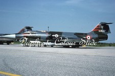 Italian AF F-104G Starfighter MM6593, 1986, Dup Colour Slide, Aviation Aircraft
