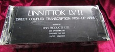 Boxed, Black, Linn Itokk LVII Pick Up Arm. Very Rare
