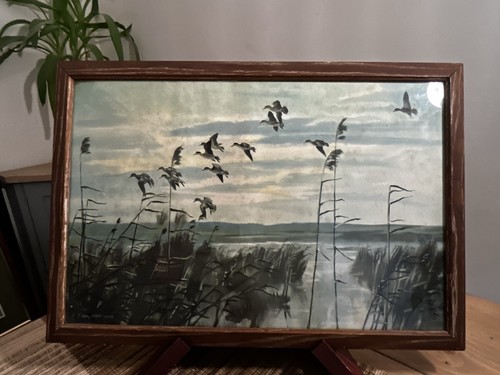 Vintage solid wood framed 1945 - solid,