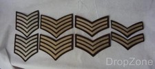 Pair of British Military / Army Chevrons / Stripes, Assorted Ranks