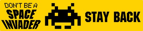 Don space invader stay - space,