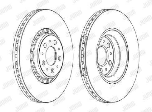 Jurid brake disc front - jurid,