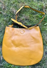 Mustard Faux Leather Saddle