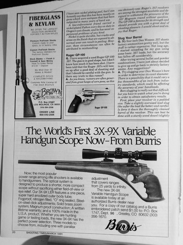 Burris scope for - scope, handgun