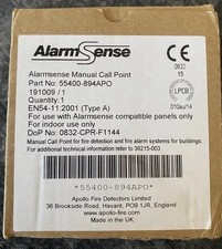 ALARMSENSE FIRE ALARM CALL POINT,BRAND NEW BOXED,FIRE ALARM