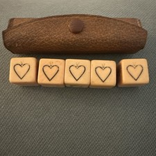 Vintage Celluloid Poker Dice
