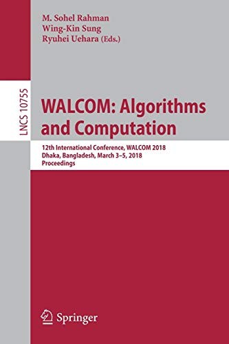 Walcom algorithms and - walcom:,