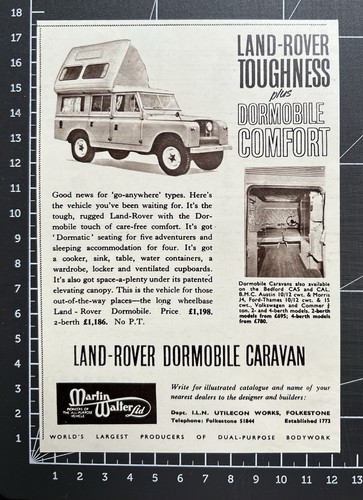 Land rover dormobile caravan - land,