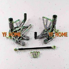 Rearsets Foot pegs Footpegs Pedal For Suzuki GSXR1000 K7 2007 2008 Motorcycle